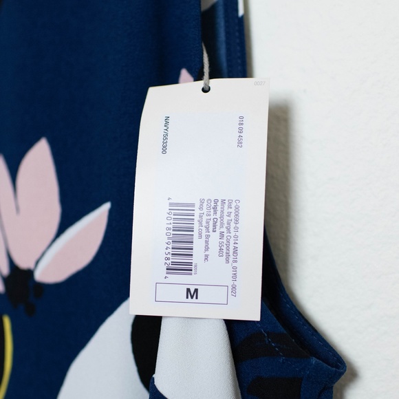 NWT A New Day Floral Blue Shift Dress - Picture 2 of 4